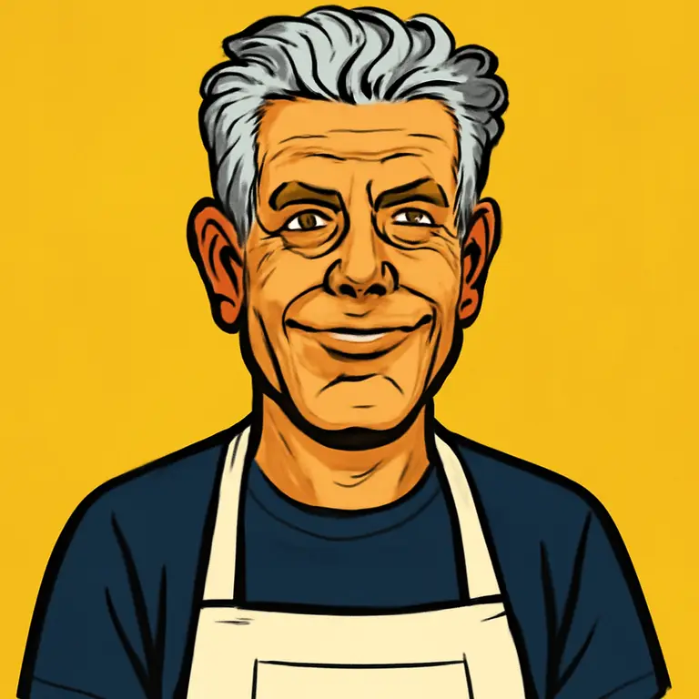 Portrait of Anthony Bourdain