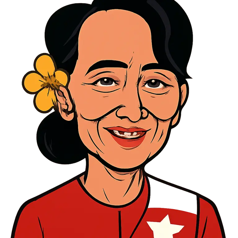 Portrait of Aung San Suu Kyi