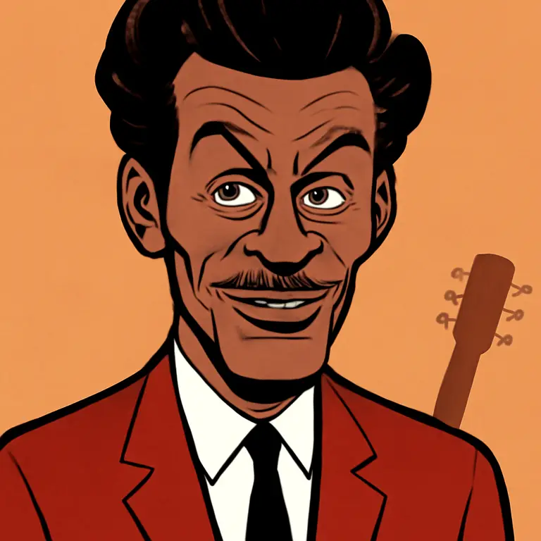 Portrait of Chuck Berry
