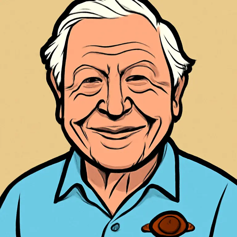 Portrait of David Attenborough