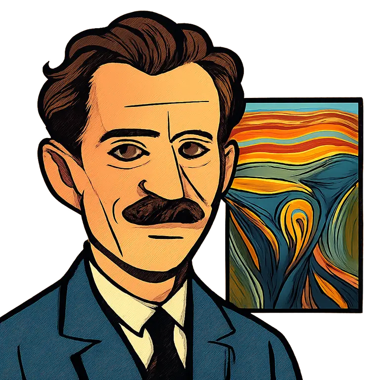 Portrait of Edvard Munch