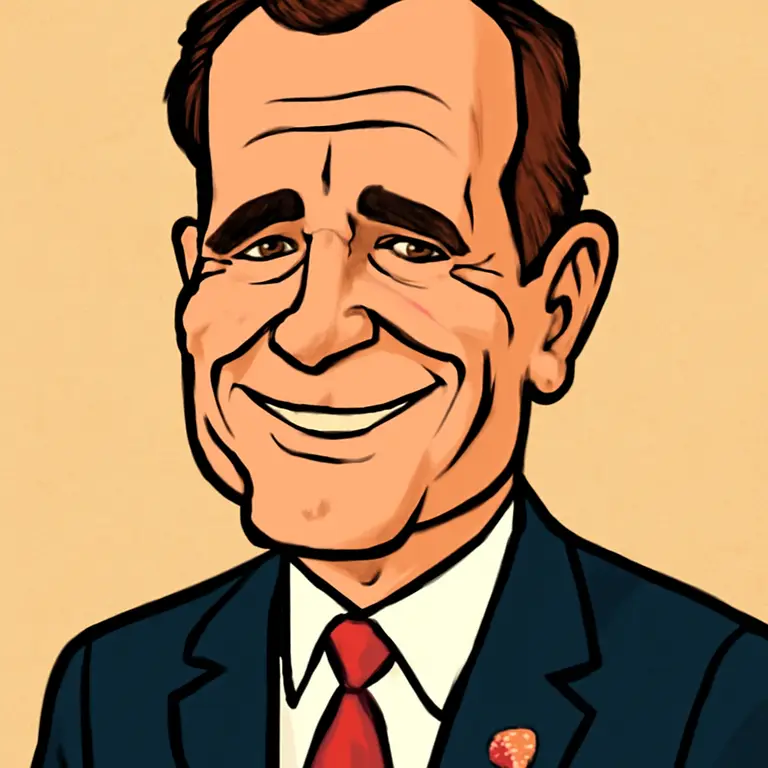 Portrait of George H.W. Bush