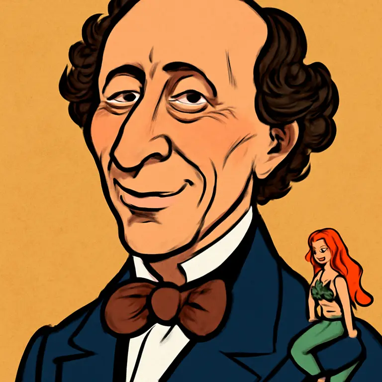 Portrait of Hans Christian Andersen