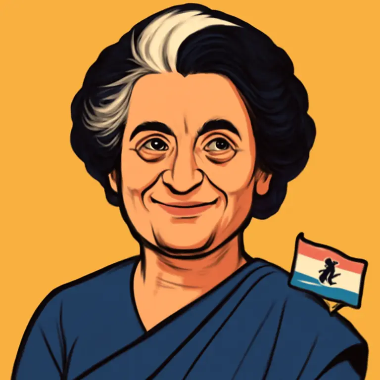 Portrait of Indira Gandhi