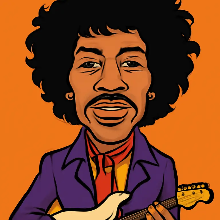 Portrait of Jimi Hendrix