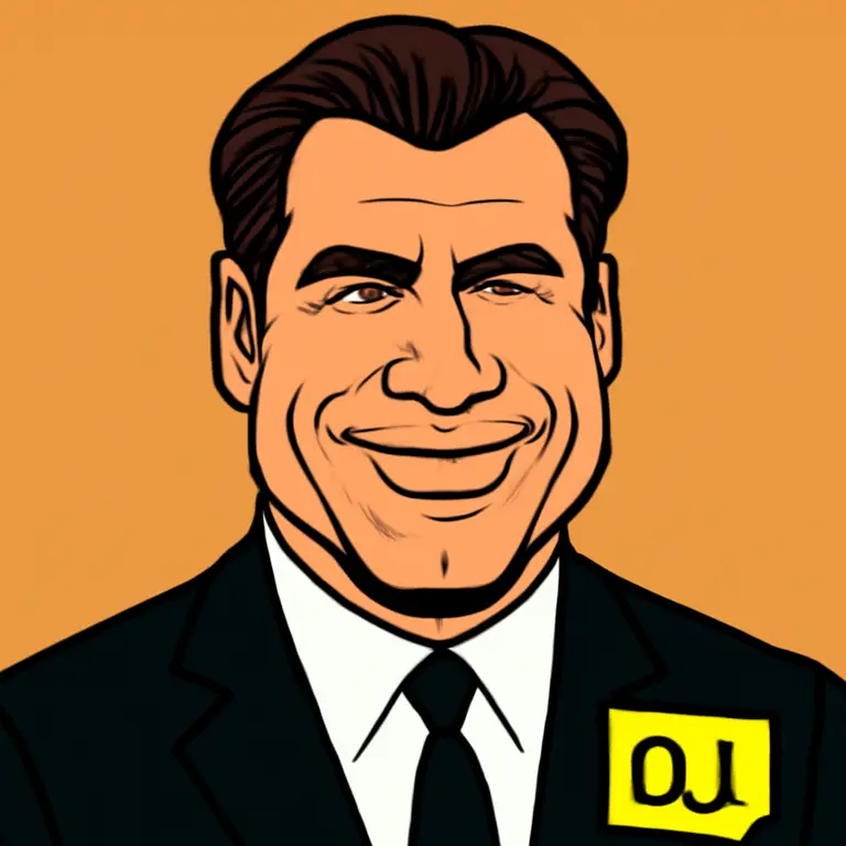 Portrait of John Travolta