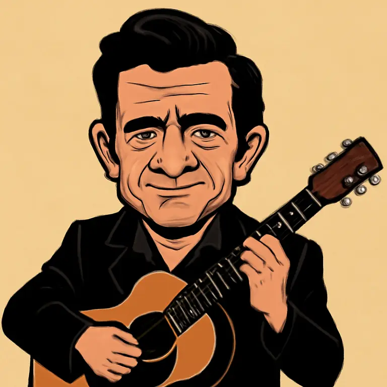Portrait of Johnny Cash