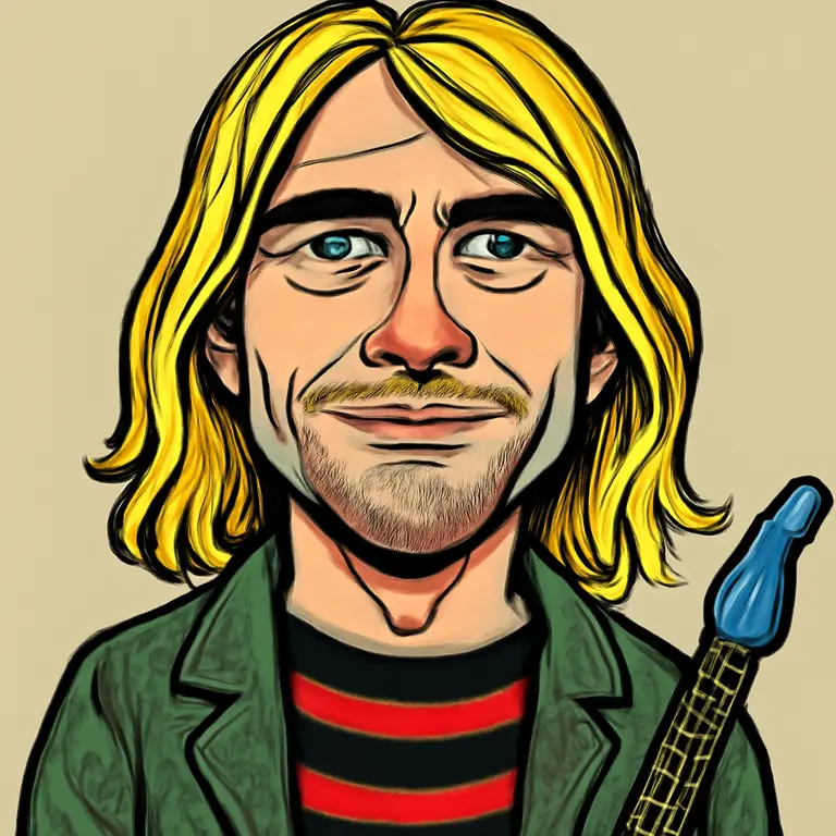 Portrait of Kurt Cobain