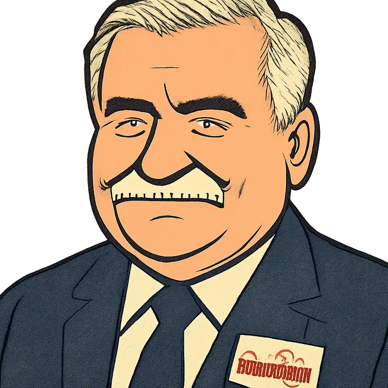Portrait of Lech Wałęsa