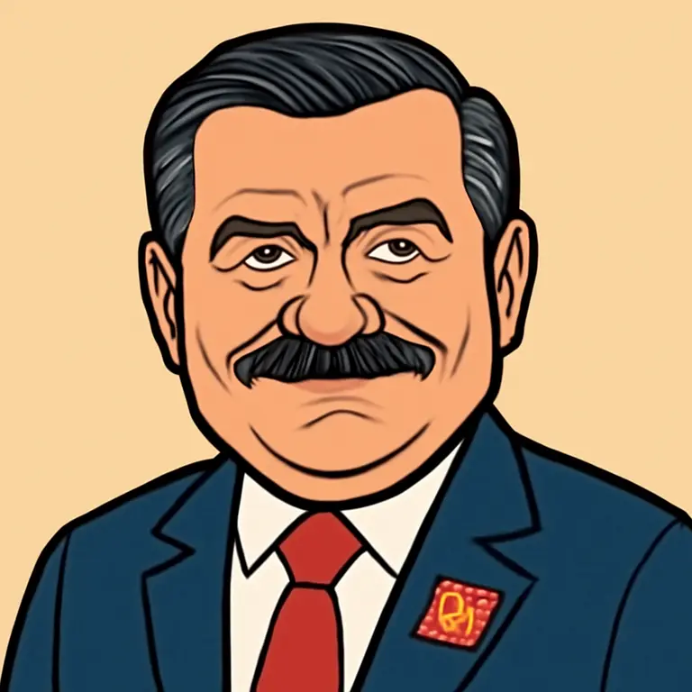 Portrait of Lech Walesa