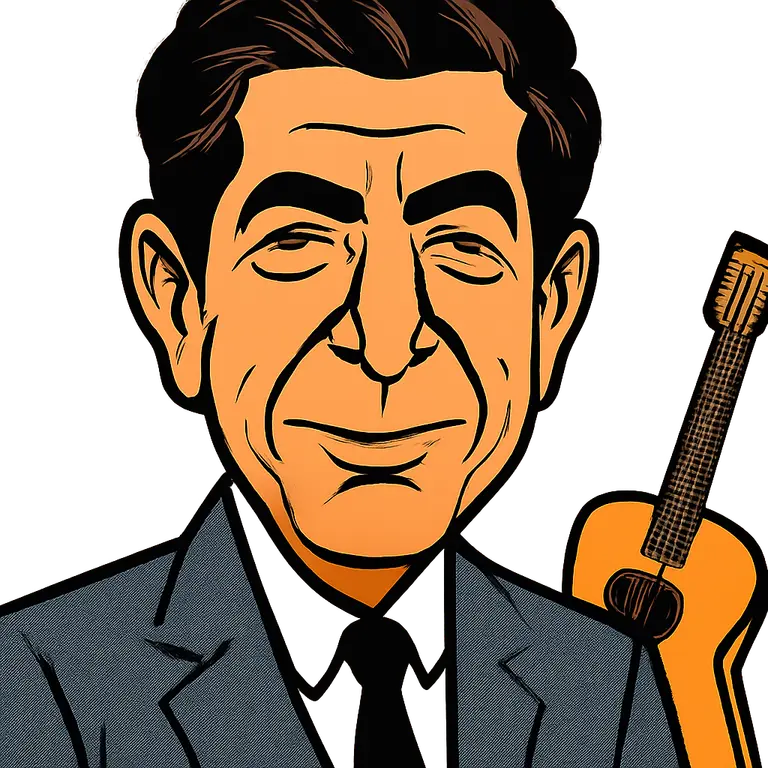Portrait of Leonard Cohen