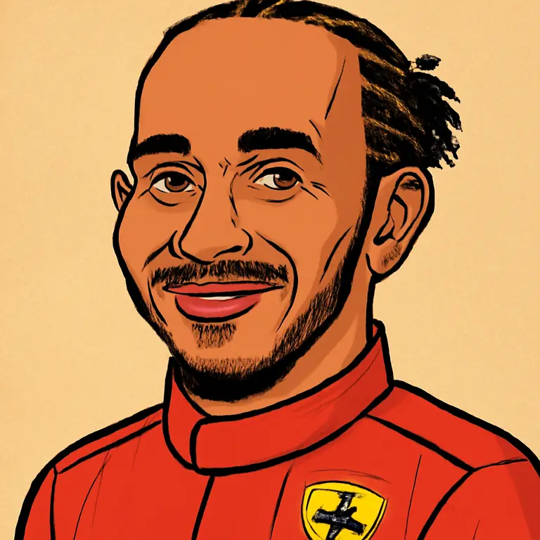 Portrait of Lewis Hamilton