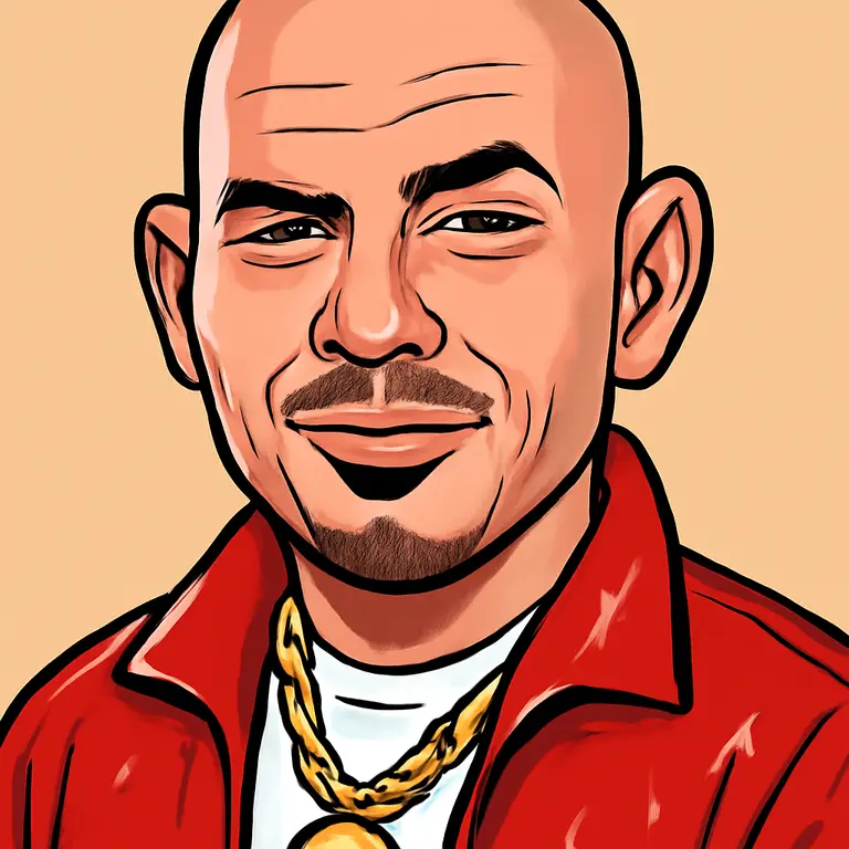 Portrait of Pitbull (rapper)
