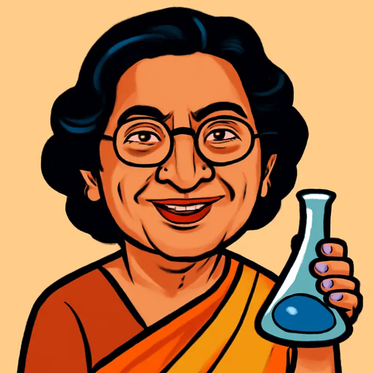 Portrait of Asima Chatterjee