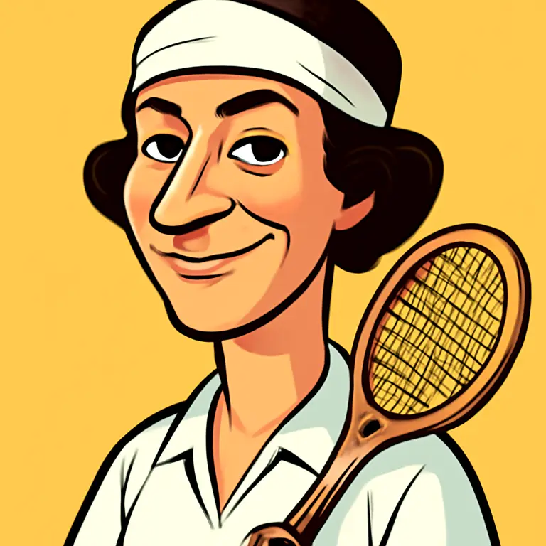 Portrait of Suzanne Lenglen