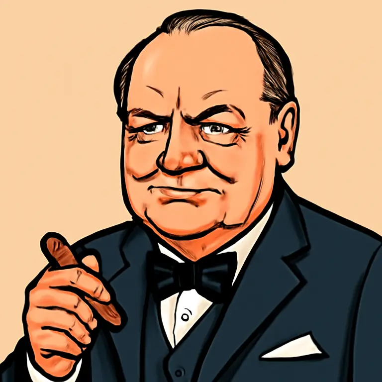 Portrait of Winston Churchill