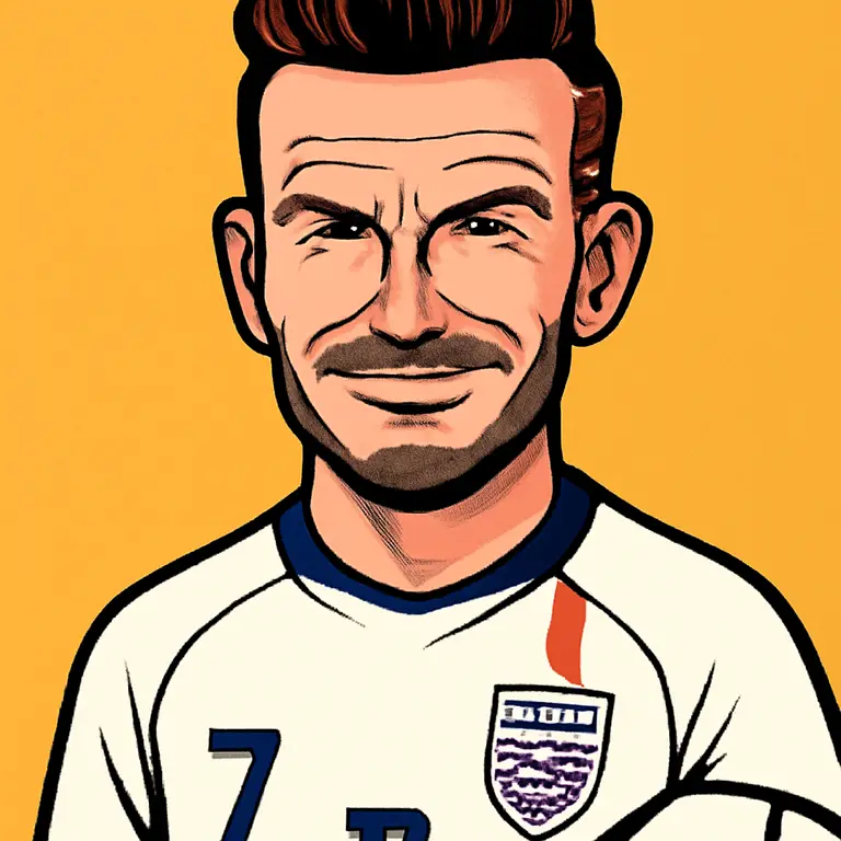 Portrait of David Beckham